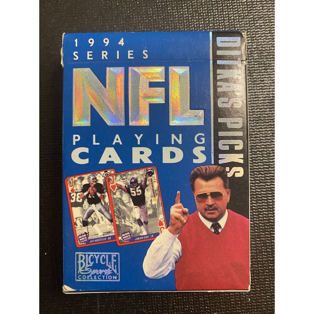 1994 SERIES NFL BICYCLE PLAYING CARDS DITKA'S PICKS w/ full-color player photos